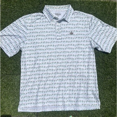 Polo Straight Down Performance para hombre, Hula Girls, Aloha Is Calling, talla XL Foto 1 de 4