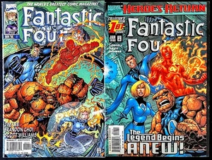FANTASTIC FOUR #1's NM 1996 / 1998 TWO ISSUE SET STORM THING FANTASTIC INVISIBLE - Picture 1 of 15