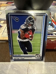 Panini Donruss Chigoziem Okongwu 2025 prueba de prensa titanes plateados 105/199 F4 - Imagen 1 de 2