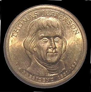 2007 D Thomas Jefferson Dollar - vz - Bild 1 von 2