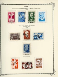 BRAZIL Selections on Scott Specialty Album Page Lot #38 - SEE SCAN - $$$ - Picture 1 of 1
