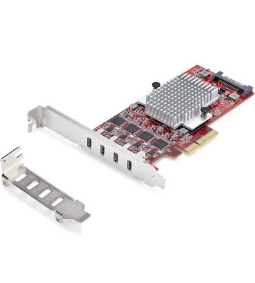StarTech.com 4-Port USB-C 10Gbps PCIe Card, 4X Independent USB 3.2 Controllers - Image 1 of 4