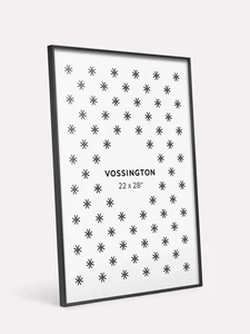 22" x 28" Large Poster Frame Black Hangs Lateral or Vertical by VOSSINGTON - Picture 1 of 5