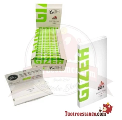 CARTINE GIZEH SUPER FINE CORTE GREEN DOPPIE LIBRETTO MAGNETICO DA 20 LIBRETTI - Imagen 1 de 4