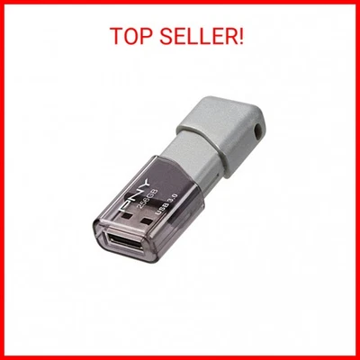 Unidad Flash PNY 256GB Turbo Attache 3 USB 3.0, Gris (Paquete de 1) Foto 1 de 2