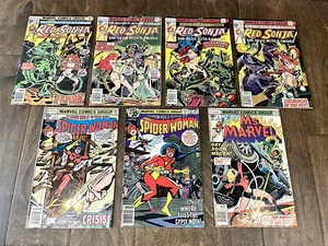 Lotto 7 fumetti Marvel - Red Sonja - Spider-Woman - Ms Marvel - degli anni '70 - Foto 1 di 18