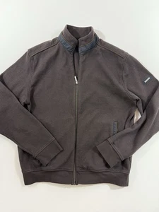 Chaqueta Bugatti Hombres Cremallera Completa Mezcla Algodón Talla M Gris Cuello Soporte Informal Eur 80 - Imagen 1 de 11