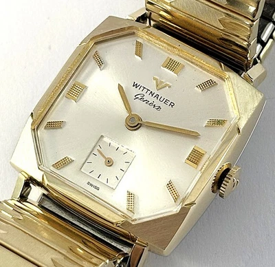 Vintage Longines Wittnauer 10k Gold RGP Mens Dress Watch  17J With  Box 1960s - Image 1 of 4
