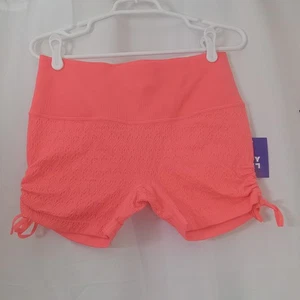 Pantaloncini bici donna senza cuciture cinch laterali 2" - JoyLab, cachi, grandi - Foto 1 di 6