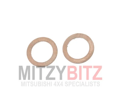 10mm Engine Oil Line Copper Gasket X 2 for Mitsubishi L200 K12T 2.0 - Image 1 of 4