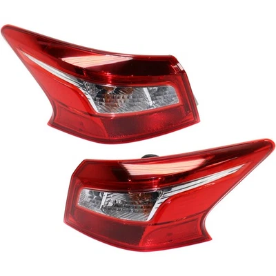 Outer Tail Light Lamp Assembly LH RH Kit Pair Set of 2 for Nissan Sentra New - Image 1 of 4