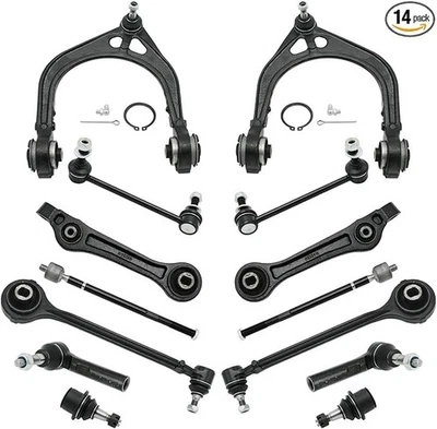  Juego de 14 Brazos de Control Superior e Inferior Delanteros y Bolas 14 piezas Kit de Suspensión-Cargador Foto 1 de 3
