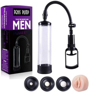 Vacuum Penis Pump for Male Penile Erection Enlargement Enhancment ED + 4 Sleeves