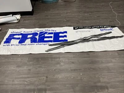 Póster Mopar Limpiaparabrisas Banner Chrysler Dodge Plymouth 36" x 116" Foto 1 de 4