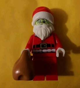 100% Lego Product Grinch Santa Minifigure Brand New Assembled! - Picture 1 of 2