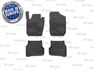 NUEVOS TAPETES DE GOMA NEGROS LHD REVESTIMIENTOS DE COCHE TODO CLIMA PARA VW POLO 2009-2017 - Imagen 1 de 6