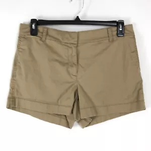 J. Pantalón Corto Chino Crew 4" Elastizado Para Mujer Talla 12 Bolsillos Tostados Informal Verano - Imagen 1 de 10