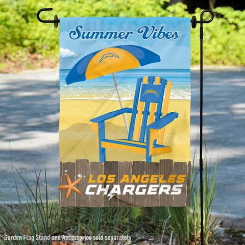 LA Chargers Summer Decorative Seasonal Official Garden Yard Banner Flag Cover