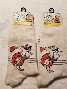 2 The Flinstones Dry Fit socks  size 6-12  - Picture 1 of 2