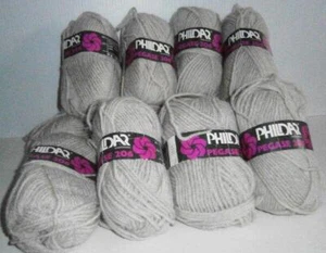 LOT OF 12 BALLS PHILDAR ~ PEGASE ~ KW WEIGHT 20% WOOL-80%ACRYL LINEN COLOR - Picture 1 of 3