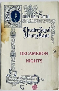 Decameron Nights - London West End Program Playbill - 1922 - Picture 1 of 4