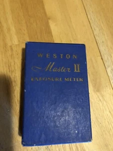 VINTAGE WESTONS MASTER II PHOTOGRAPHY FILM EXPOSURE METER CINÉ MODEL 736 - Picture 1 of 5