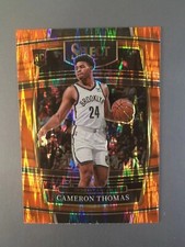 Cameron Thomas 2021-22 Panini Select Concourse Orange Flash Prizm RC #21
