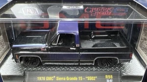 M2 Machines 1976 GMC Sierra Grande 15 SS02 R98 Auto Thentics Purple - Picture 1 of 5