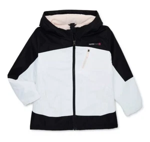 New Swiss Tech Girls 3-in-1 Systems Winter Jacket with Hood  Size Medium 7-8 - Picture 1 of 10