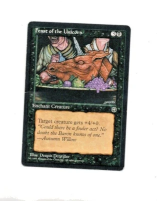 1995 Wizards Magic the Gathering Homelands #NNO - Feast of the Unicorn Head - Image 1 of 2