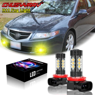 For Acura TSX 2004-2014 LED Fog Driving Light H11 Golden yellow Bright Bulbs - Image 1 of 4