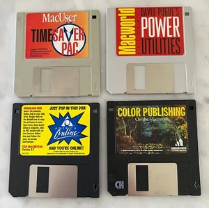 Vintage "You've Got Mail!" - AOL +  3 qty MAC software floppy disks $2.50  - Picture 1 of 1