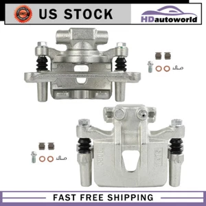 2x For 2009 - 2013 MITSUBISHI OUTLANDER Rear Disc Brake Calipers w/Bracket - Picture 1 of 7