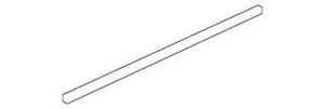 Genuine GM Front Passenger Side Door Window Belt Reveal Molding 20940629 - Picture 1 of 2