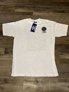 Vintage 1995 Deadstock New Umbro T Shirt White Screamin Soccer Ball Large USA - Picture 1 of 9