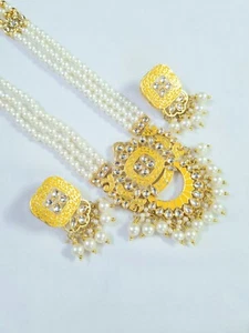 Hermoso COLLAR DE PELO RANI CUENTAS DE MODA CON HERMOSO COLGANTE Y PENDIENTES - Imagen 1 de 4