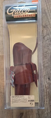 Galco WG166 Wheelgunner Brown Leather Belt Ruger .357 Blackhawk 5 1/2” Ambidex - Image 1 of 4