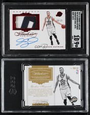 2015-16 Flawless Momentous Memorabilia Ruby /15 Gordon Hayward SGC 9 MINT Auto