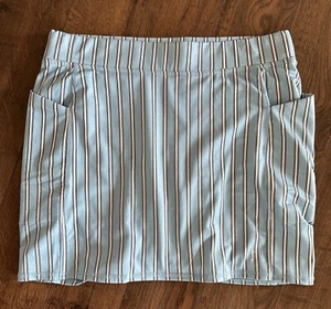 FALDA DE PANEL LATERAL BELYN KEY Azul Cielo Negro MOONSTRUCK RAYAS Tenis Golf Talla M - Imagen 1 de 9