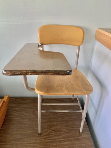 Vintage Antique Heywood Wakefield  Grammar School Children's Desk Cover