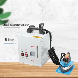 Elektrischer Bügeleisenkessel Sichtmanometer Industrie Dampfbügeleisen Vorhang 5L Tank - Bild 1 von 17