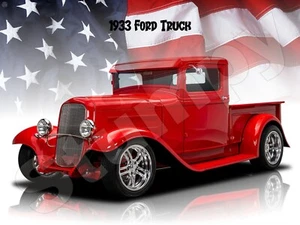 1933 Ford Truck Metal Sign 9" x 12" or 12" x 16" - Picture 1 of 1