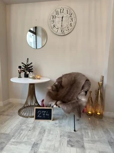 Exclusive Reindeer Hide Skin 130x104 cm Scandinavian Rug Prime Quality Real #274 - Picture 1 of 4