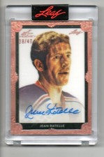 JEAN RATELLE auto /40 AUTOGRAPH card SP ART OF HOCKEY 2022 NEW YORK RANGERS
