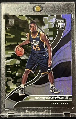 2017-18 Certified Donovan Mitchell Camo /25 #113 Utah Jazz ROOKIE AWESOME CARD! - Image 1 of 4