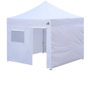 10x10 Ez Pop Up Shade Canopy Instant Shelter Tent W/ Zipper Walls&Roller Bag - Picture 1 of 17