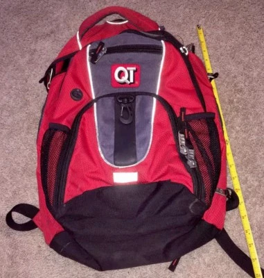 Mochila/mochila de malla de gas High Sierra Q-Trip roja senderismo viaje escuela camping Foto 1 de 4