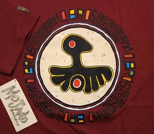 Camisa XL NUEVA CON ETIQUETAS Vintage Años 90 Mojado Brothers Azteca Nativa Hecha en EE. UU. - Imagen 1 de 7