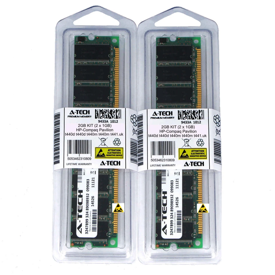2GB KIT 2 x 1GB HP Compaq Pavilion t440d t440m t441.uk PC3200 Ram Memory - Image 1 of 1