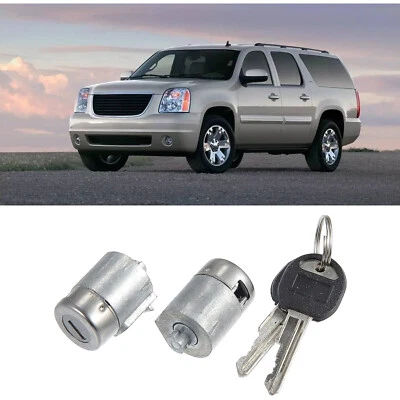 2 x Cilindro de bloqueo de puerta con llaves para Chevrolet C1500 C2500 C3500 88-94 9591963 Foto 1 de 4